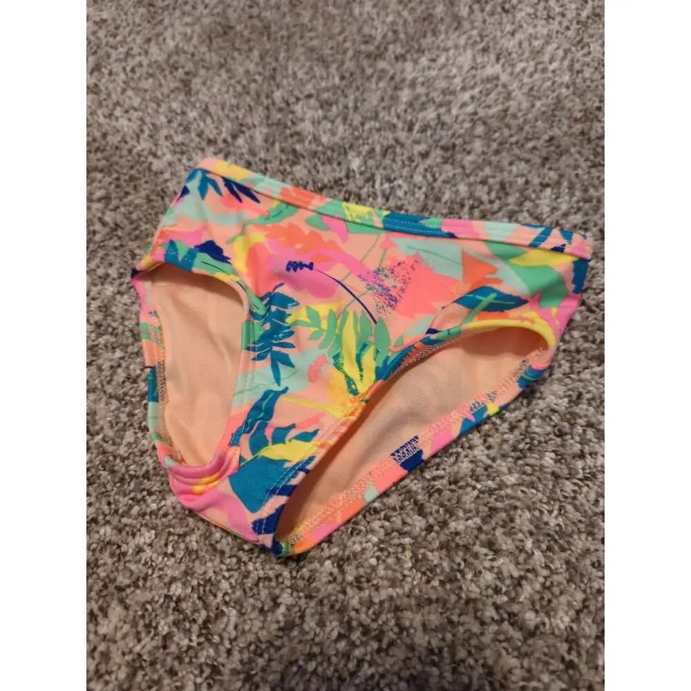 CAT & JACK Peach Pink Blue Tropical Swim Bottoms 18 months NEW
